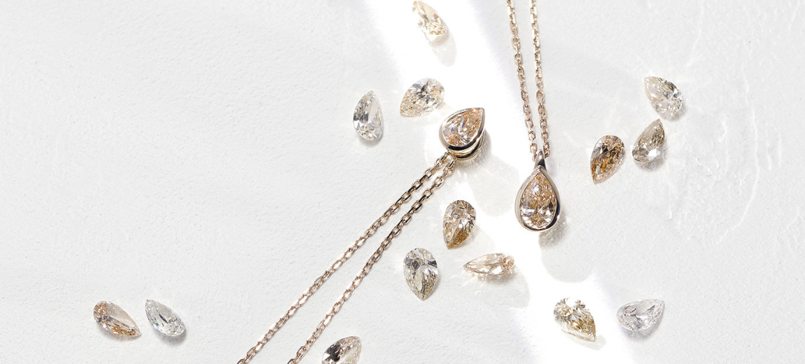 【ツジヨシエ様】0.529ct/0.385ct　ブラウンダイヤモンド　リングPT BROWN DIAMONDカシケイブラウンダイヤモンド | ツカダ【栃木